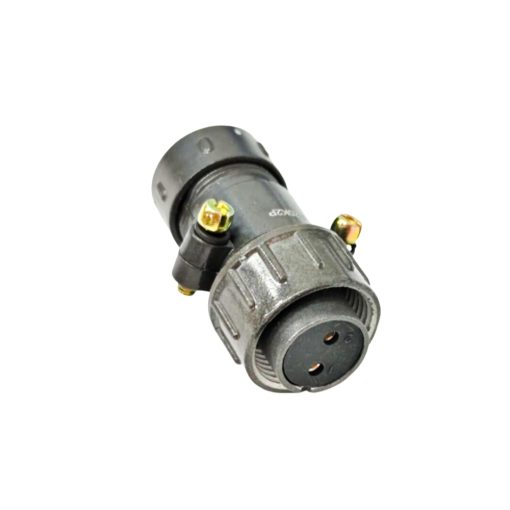 P20 Series 2-Pin Straight Female Cable Plug With Shielded Tail Attachment - Image 2