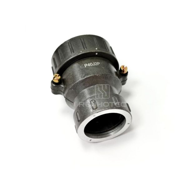 P40 Series 9-Pin Straight Male Cable Plug With Shielded Tail Attachment - Image 2