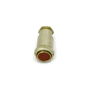 Threaded PC19TK 19 Pin Female Straight Plug Solder Cups