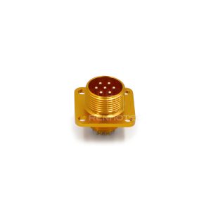 Threaded PC7ZJ 7 Pin Male Flange Socket Solder Cups