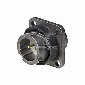 FQ14 Series 2-Pin Square Flange Male Socket