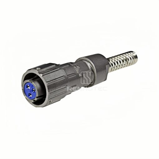 FQ14 Series 3-Pin Straight Wire Spring Female Plug