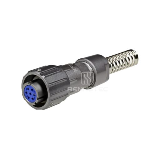 FQ14 Series 7-Pin Straight Wire Spring Female Plug