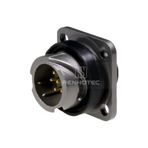 FQ14 Series 7-Pin Square Flange Male Socket