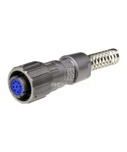 FQ14 Series 9-Pin Straight Wire Spring Female Plug
