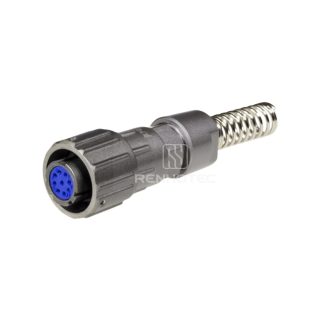 FQ14 Series 9-Pin Straight Wire Spring Female Plug