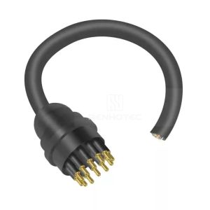 Flat Underwater Connector MCLPIL12M 12Pin Male In-Line