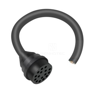 Стандартная серия IL16F 16P женский кабельный штекерный разъем в линию