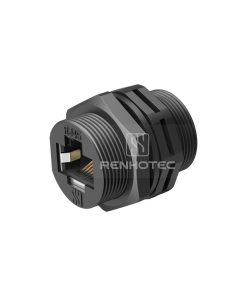 RJ45 Threadeded Wire to Wire Receptacle