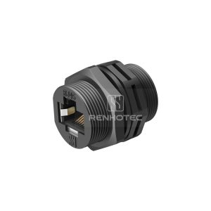 RJ45 Threadeded Wire to Wire Receptacle