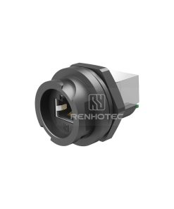 RJ45 Front Fastened Quick Lock Receptacle with Dual Port