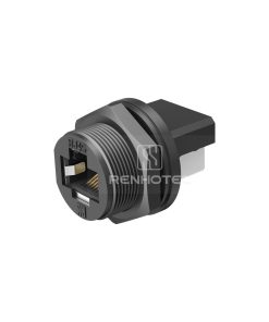 RJ45 Rear Fastened Quick Lock Receptacle with Dual Port
