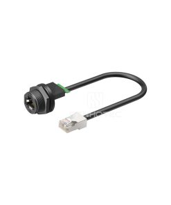 RJ45 Rear Fastened Receptacle with Modular Plug