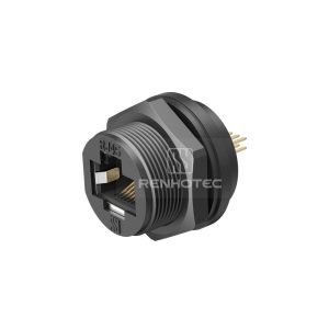 RJ45 Rear Fastened PCB Mount Receptacle