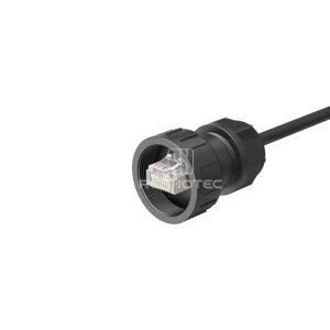 RJ45 Straight Male Overmolded Plug with Cable