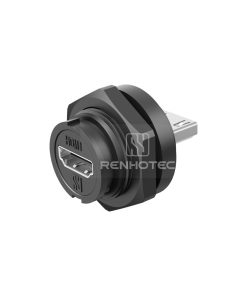 HDMI Back Mount Quick Lock Female Receptacle