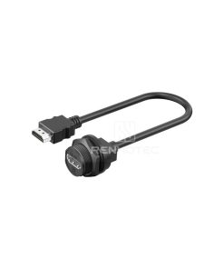 HDMI Female to Male Overmolded with Cable
