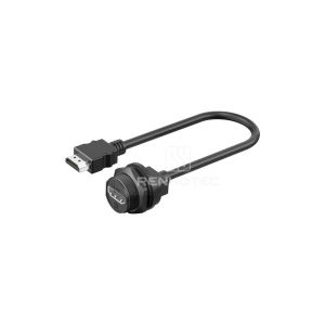HDMI Female to Male Overmolded with Cable