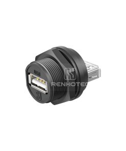 USB2.0 Female to Female Back Mount Receptacle