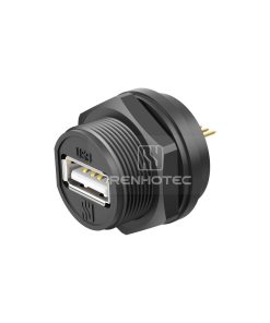 USB2.0 Female Back Mount PCB Receptacle