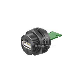 USB2.0 Female Back Mount PCB Receptacle