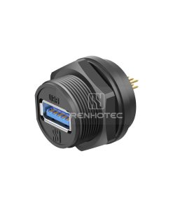 USB3.0 Female Back Mount PCB Receptacle