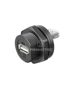 USB2.0 Female to Female Back Mount Receptacle
