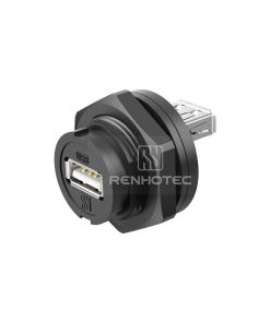 USB2.0 Rear Fastened Quick Lock Receptacle