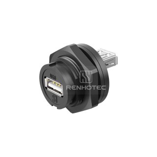 USB2.0 Rear Fastened Quick Lock Receptacle