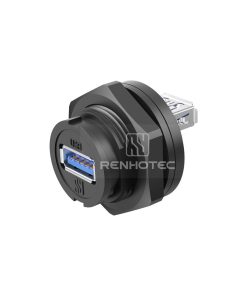 USB3.0 Female Back Mount Quick Lock PCB Receptacle