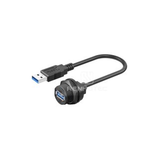 13/16"-28UNS USB3.0 Threadeded Male to Male Cable