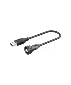 5/8"-Half Threaded Type C Bayonet Connection Male to USB3.0 Male Cable
