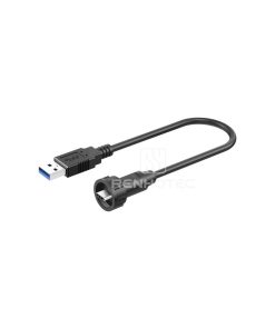 5/8"-Half Threaded Type C Threadeded Male to USB3.0 Male Cable