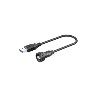 5/8"-Half Threaded Type C Threadeded Male to USB3.0 Male Cable