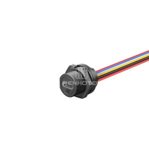 5/8"-27UNS Type C Back Mount PCB Female Receptacle with Wires
