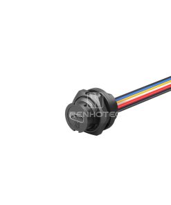 Type C Back Mount Bayonet Connection Female Receptacle with Wires