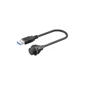 5/8"-Half Threaded Type C Threadeded Female to USB3.0 Male Cable