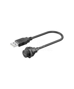 Threadeded Micro USB Female to USB2.0 Male Overmolded Cable