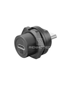 Micro USB Female to Female Back Mount Receptacle