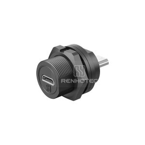 Micro USB Female to Female Back Mount Receptacle