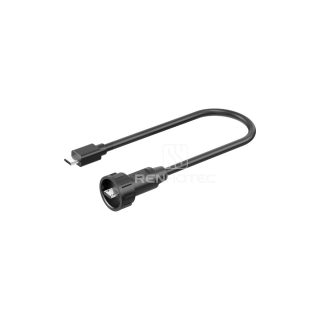 Bayonet Connection Micro USB Male to Micro USB Male Overmolded Cable