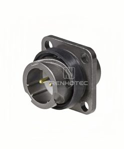 FQ14 Series 2-Pin Square Flange Male Socket