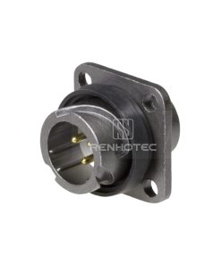 FQ14 Series 3-Pin Square Flange Male Socket