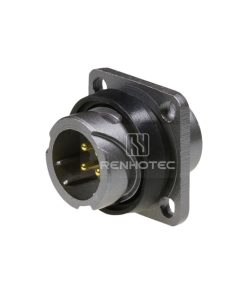 FQ14 Series 4-Pin Square Flange Male Socket