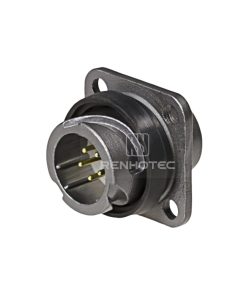 FQ14 Series 5-Pin Square Flange Male Socket