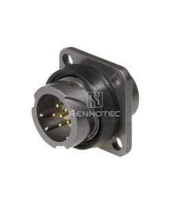 FQ14 Series 6-Pin Square Flange Male Socket