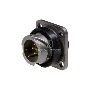 FQ14 Series 7-Pin Square Flange Male Socket