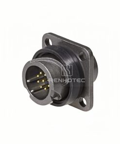 FQ14 Series 9-Pin Square Flange Male Socket