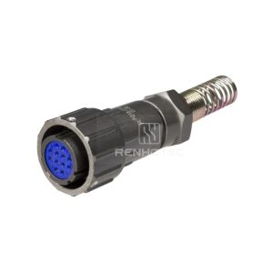 FQ18 Series 12-Pin Straight Wire Spring Female Plug