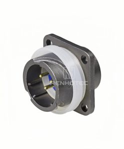 FQ18 Series 3-Pin Square Flange Male Socket